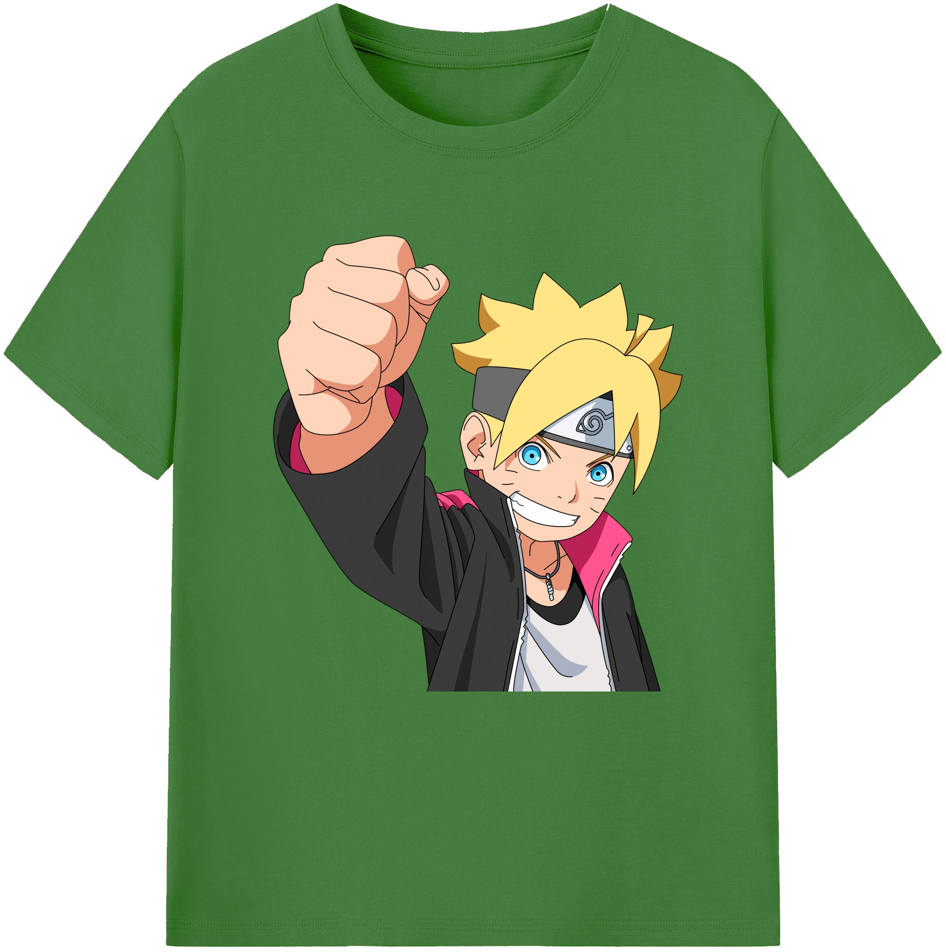 （画像用） NARUTO -ナルト- うずまき ボルト Uzumaki Boruto レディースカジュアルプリントTシャツ（綿100％）